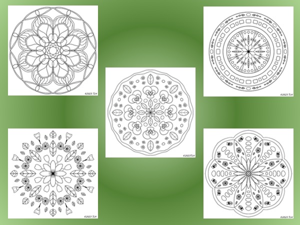 10 Spring Flower Mandala Coloring Pages - Image 3