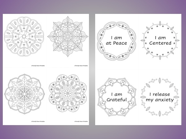 20 Affirmation Coloring Cards - Image 7